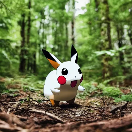 Image similar to photo of a Pokemon in a forest