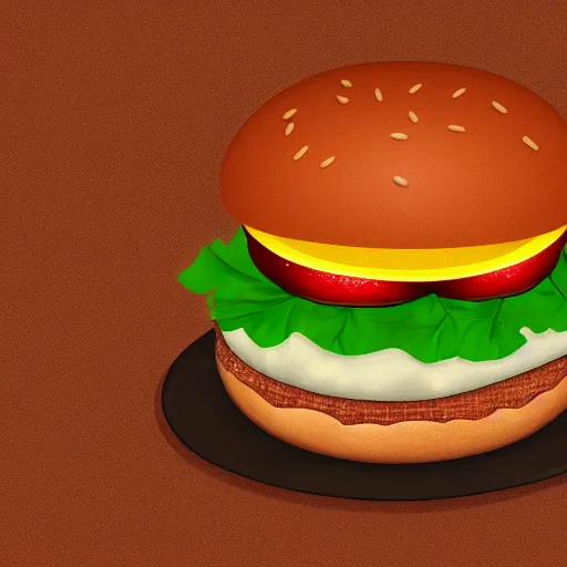 Prompt: a pig in a hamburger, realistic digital art