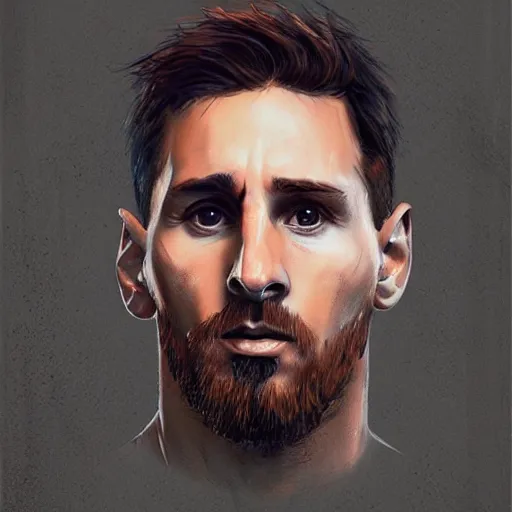 Prompt: a well designed portrait of Messi wearing prisoner mask, detailed, realistic, sketch style, Artstation,Greg Rutkowski, 8K resolution.