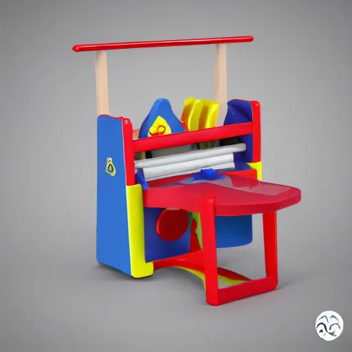 Prompt: A Fisher-Price guillotine toy, unreal engine 5 render