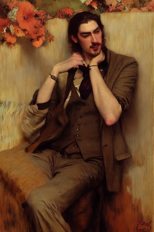 Image similar to hozier, painting by gaston bussiere, craig mullins, j. c. leyendecker, edgar degas