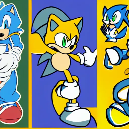 Image similar to sonic the hedgehog as a megaman boss