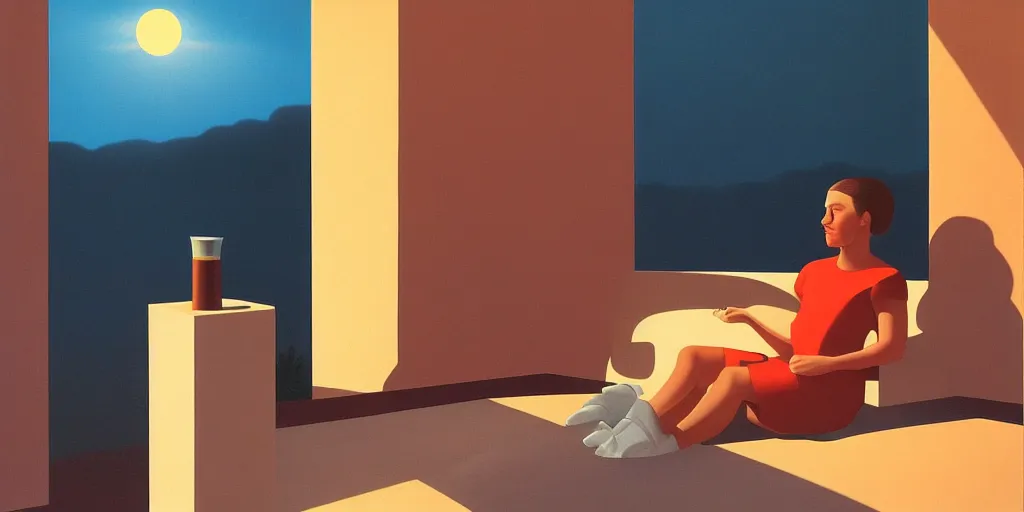 Image similar to loneliness, summer evening, kenton nelson