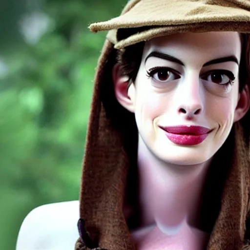 Prompt: Anne Hathaway as Pinocchio