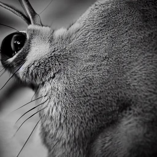 Prompt: A photo of a Big Chungus bugs bunny, sigma 85mm Lens F/1.4, award winning photography