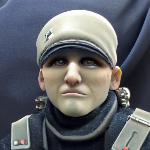 Image similar to a realistic crewmate from among us