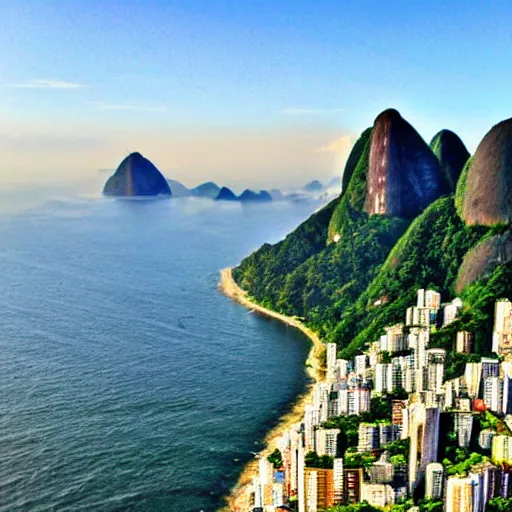 Prompt: Rio de Janeiro, no buildings, no buildings, nature, nature