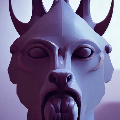 Image similar to anubis head, highly detailed, cultist, artstation, colored, beeple