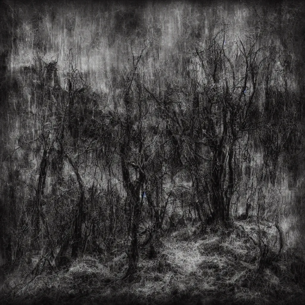 Image similar to Ambient black metal album art