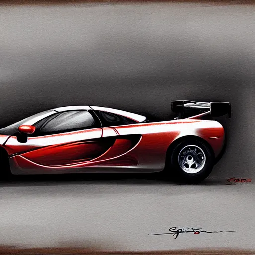 Prompt: a cinematic painting of a 2 0 0 4 mclaren f 1 race car by greg rutkowski, rim light, highly detailed, beautiful