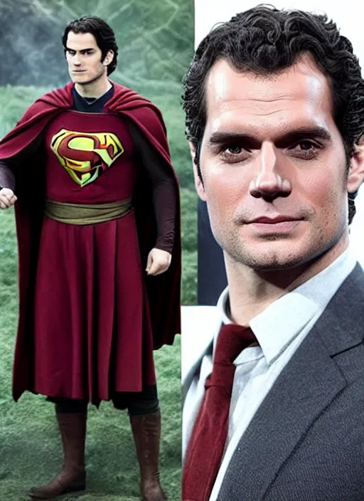 Image similar to Henry Cavill as Harry Potter