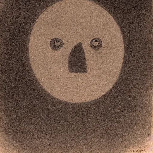 Prompt: portrait of a moon with an evil face