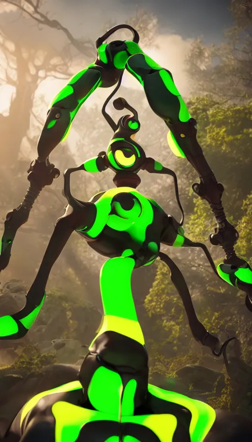 Image similar to :a portrait of Ben 10 FOURARMS+UNREAL ENGINE 5+4K UHD IMAGE+Stunning LIGHTING+Stunning SHADERS+SUBSTANCE PAINTER