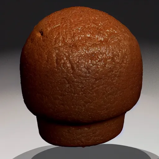 Prompt: putin's head shaped like a coffee cake muffin, 8 k, cinematic, ultra realism