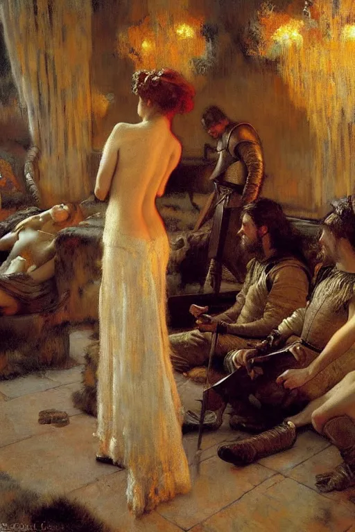 Image similar to game of thrones, painting by gaston bussiere, craig mullins, j. c. leyendecker, edgar degas