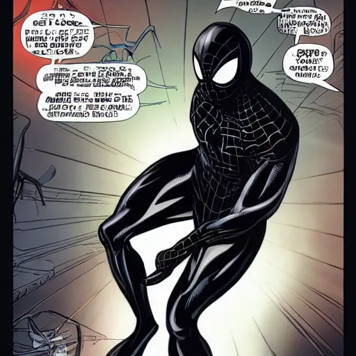 Image similar to symbiote suit spider-man