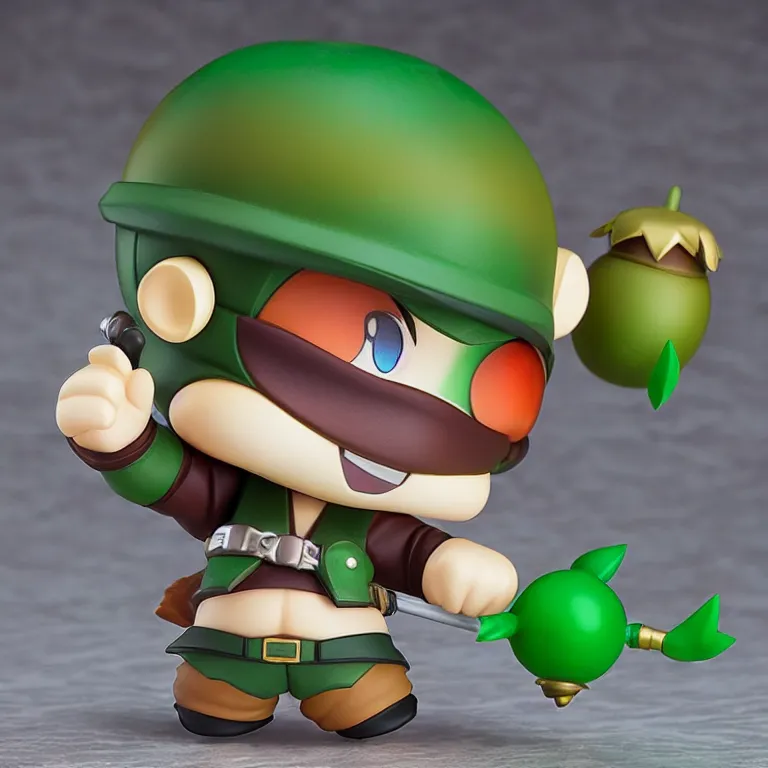 Image similar to teemo, an anime nendoroid of teemo, figurine, detailed product photo