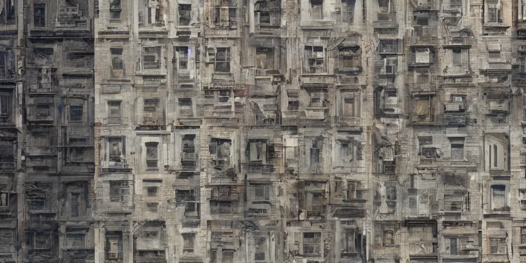 Prompt: wall street block facade. texture. doors. art by greg rutkowski and william o'connor