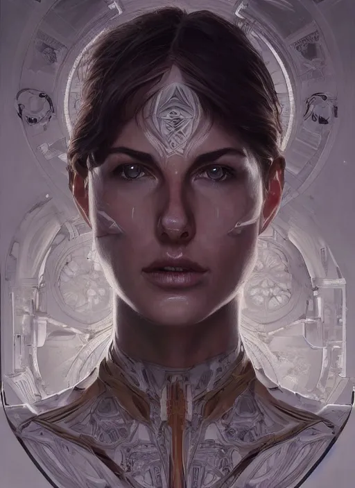 Prompt: symmetry!! tom cruise, machine parts embedded into face, intricate, elegant, highly detailed, digital painting, artstation, concept art, smooth, sharp focus, illustration, art by artgerm and greg rutkowski and alphonse mucha, 8 k