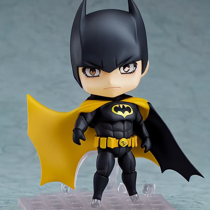 Prompt: An anime Nendoroid of Batman, figurine, detailed product photo