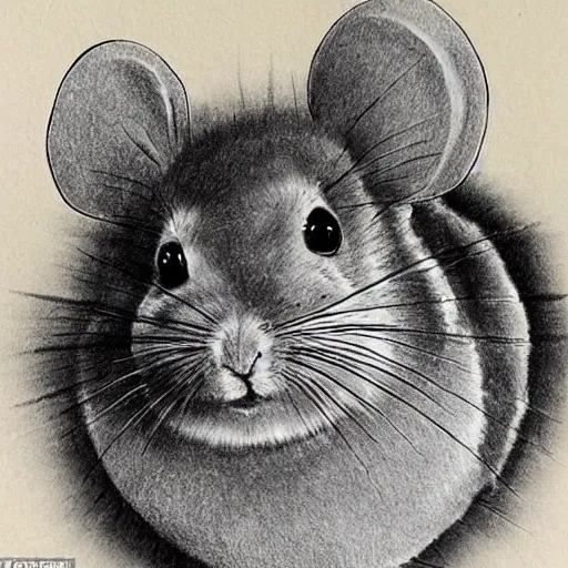 Prompt: 'after life is over it is all over. the universe might not as well not exist after it all ends because you will no longer exist because you will be non-existent for eternity!', a drawing of a chinchilla, very interesting.