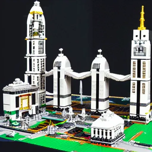 Prompt: makkah city lego set