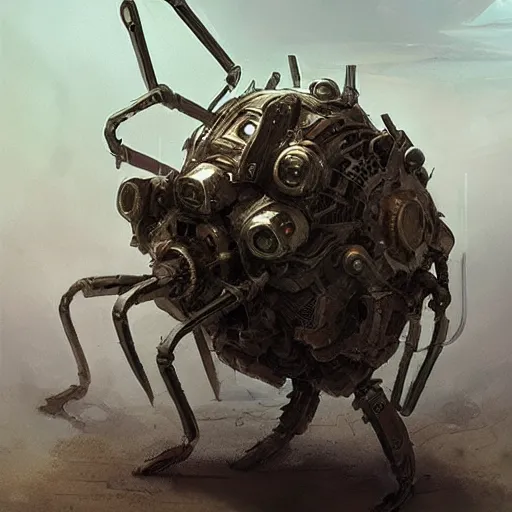 Prompt: mechanical bug, elden ring, by greg rutkowski