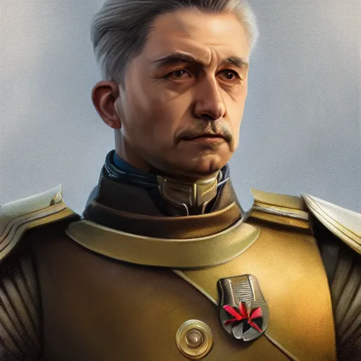 Prompt: Portrait of General Skarr, matte painting, Artstation, 4K