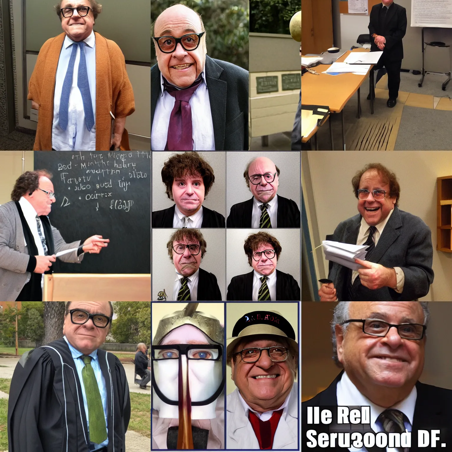 Prompt: Real Life Professor Farnsword ... by Danny Devito