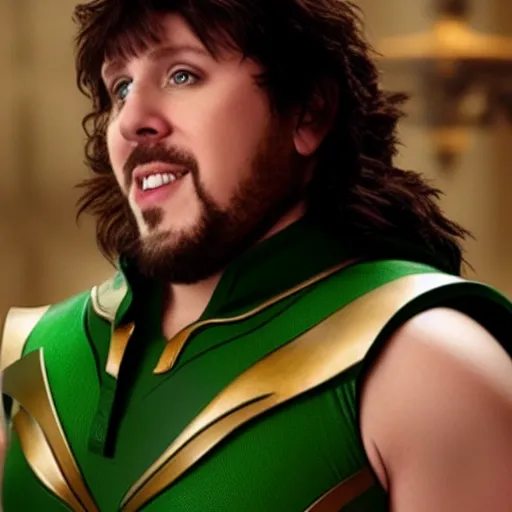 Prompt: Jon Tron as loki in the avengers, hyperrealistic