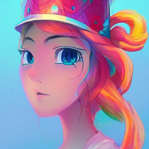 Image similar to a beautiful female disney styled character, ultra detailed, sunrise, portrait, hyper colorful, super coherent, symmetry, trending on artstation, by studio ghibli