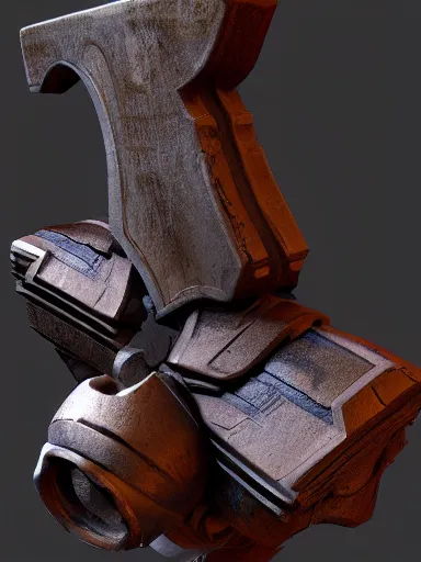 Image similar to digital artwork of a war axe. trending on artstation. zbrush, pbr, sculpt, unreal engine 5, concept art, gaming.