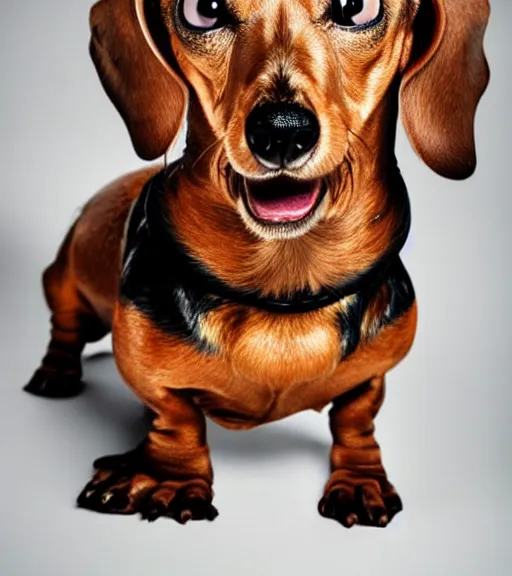 Prompt: owen wilson as an anthropomorphic dachshund : : headshot : : studio lighting,