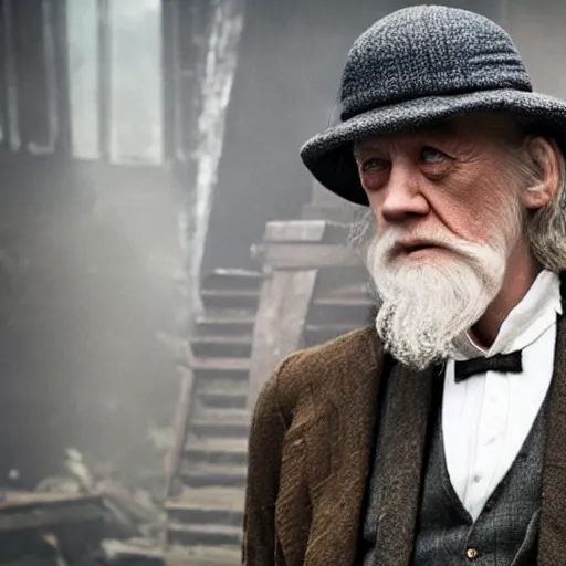 Prompt: Gandalf in the Peaky Blinders