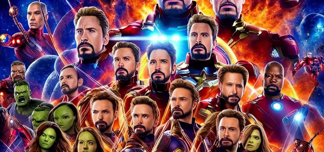 Image similar to a very high resolution image from a new movie. the avengers infinity war, photorealistic, photography, directed by wes anderson