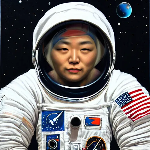 Image similar to portrait of an astronaut by Ha Gyung