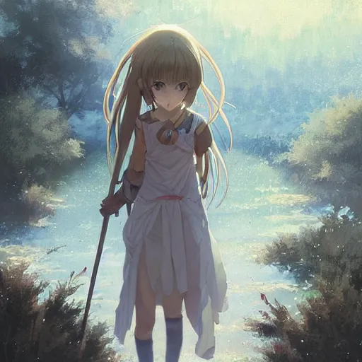 Image similar to anime clannad by greg rutkowski