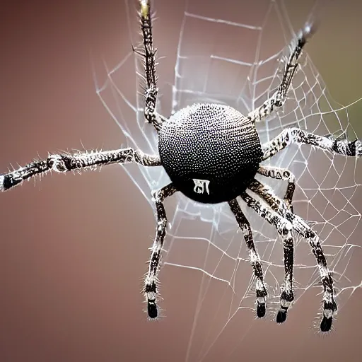 Image similar to cat orb weaver spider hybrid