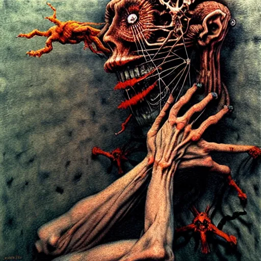 Image similar to covid - 1 9 lockdown by otto dix, junji ito, hr ginger, jan svankmeyer, beksinski, claymation, hyperrealistic, aesthetic, masterpiece