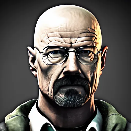 Image similar to walter white in rainbow six siege, 4 k, highly detailed