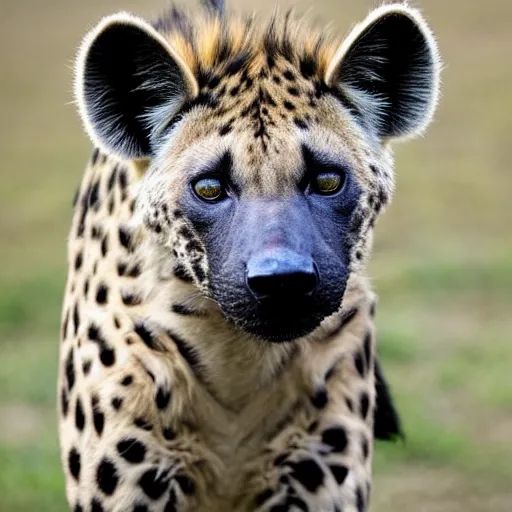 Image similar to half hyena, half jaguar