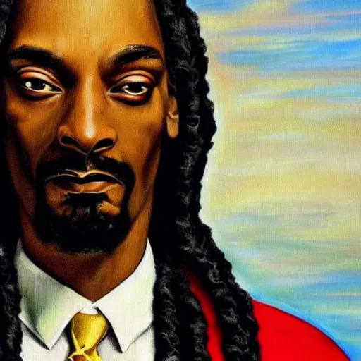 Prompt: Snoop dogg oil painting renaissance style portrait dramatic high contrast