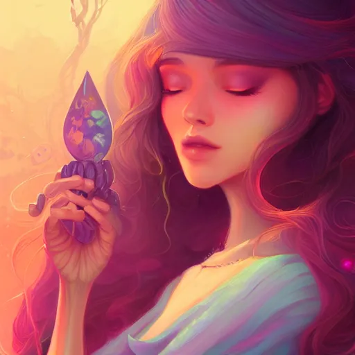 Image similar to a portrait of a beautiful hippie, art by lois van baarle and loish and ross tran and rossdraws and sam yang and samdoesarts, digital art, highly detailed, intricate, sharp focus, Trending on Artstation HQ, deviantart, unreal engine 5, 4K UHD image