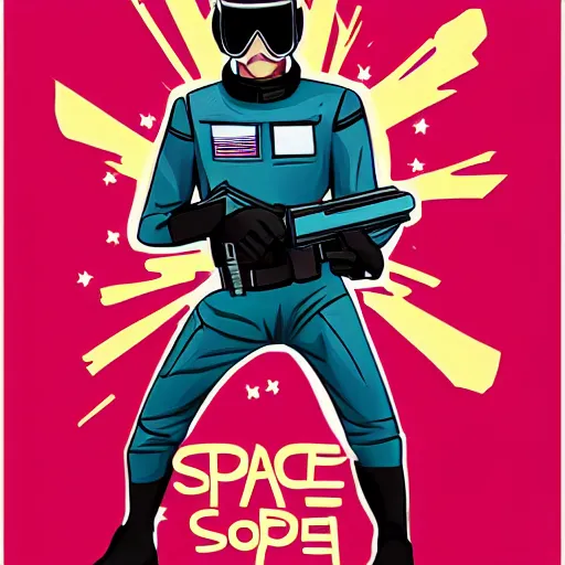 Prompt: space cop