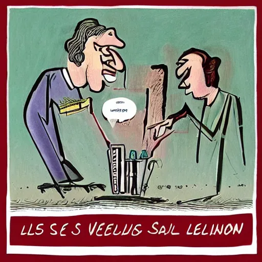 Prompt: Les sales blagues de l'Écho, by Philippe Vuillemin