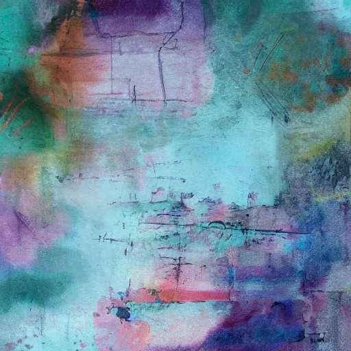 Image similar to Beautiful Insanity, flat paint ,acrylic, minimal, abstract, art style by Joshy Sly, water color, soft pastel colors