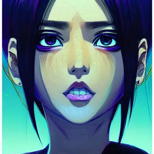 Prompt: A fantastic cosmic entity with big and beautiful eyes || VERY ANIME, fine-face, realistic shaded perfect face, fine details. Anime. realistic shaded lighting poster by Ilya Kuvshinov katsuhiro otomo ghost-in-the-shell, magali villeneuve, artgerm, Jeremy Lipkin and Michael Garmash, Rob Rey and Kentarõ Miura style, trending on art station