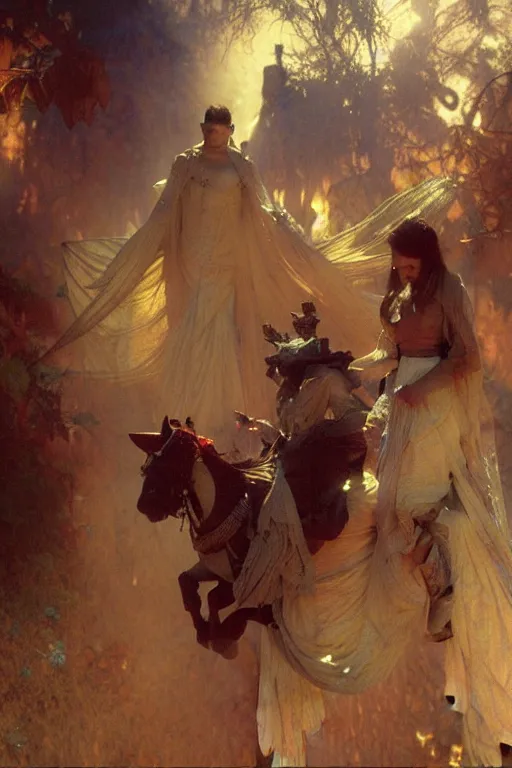 Prompt: zak bagans chasing ghosts, painting by gaston bussiere, craig mullins, greg rutkowski, alphonse mucha