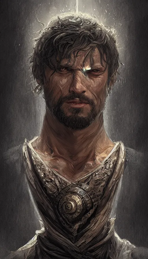 Image similar to hate, rough and ugly male, fame of thrones, lord of daggers, neon, fibonacci, sweat drops, insane, intricate, highly detailed, digital painting, artstation, concept art, smooth, sharp focus, illustration, Unreal Engine 5, 8K, art by artgerm and greg rutkowski and alphonse mucha