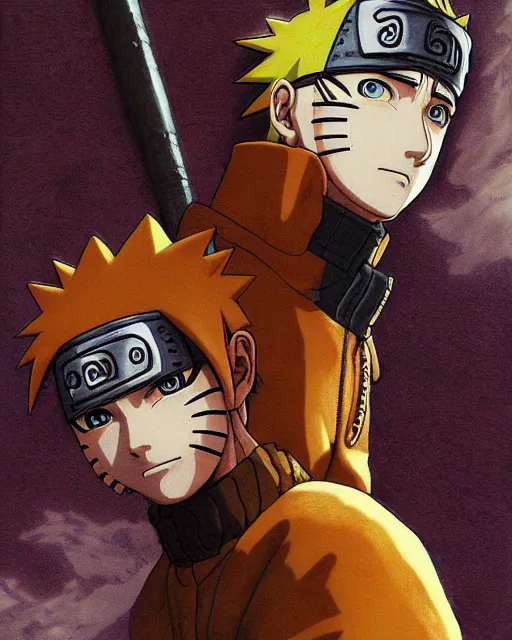 naruto, character portrait, portrait, close up,, Stable Diffusion